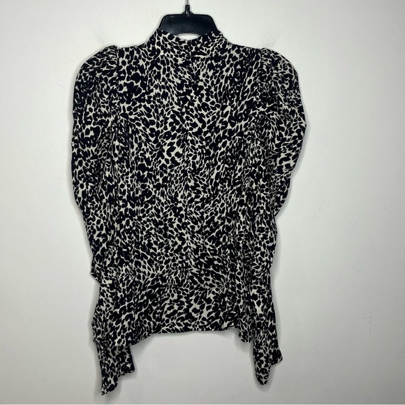 Zara puffed sleeves blouse lightweight new with tags size medium - Picture 2 of 5